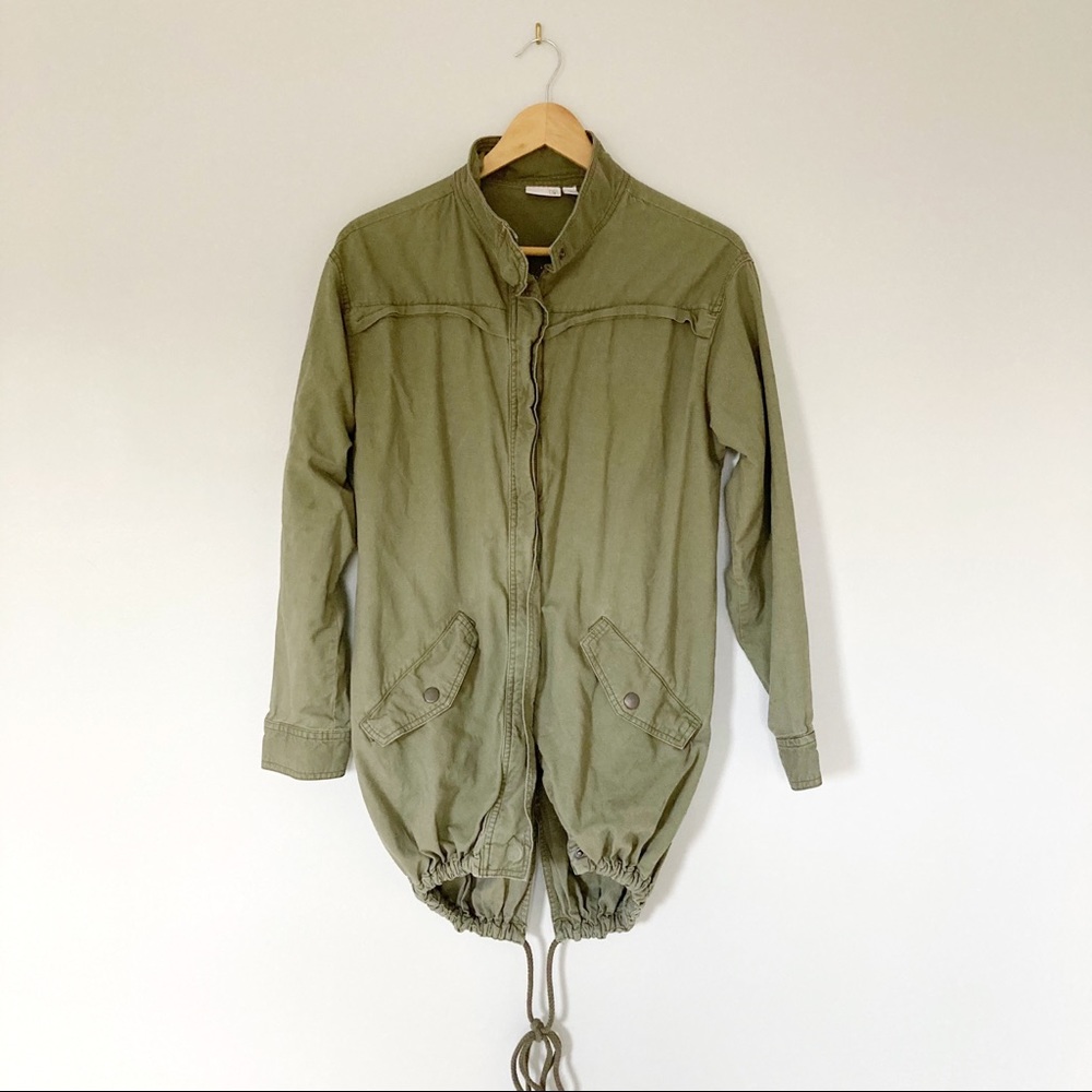 BP | Olive Utility Jacket With Drawstring Back